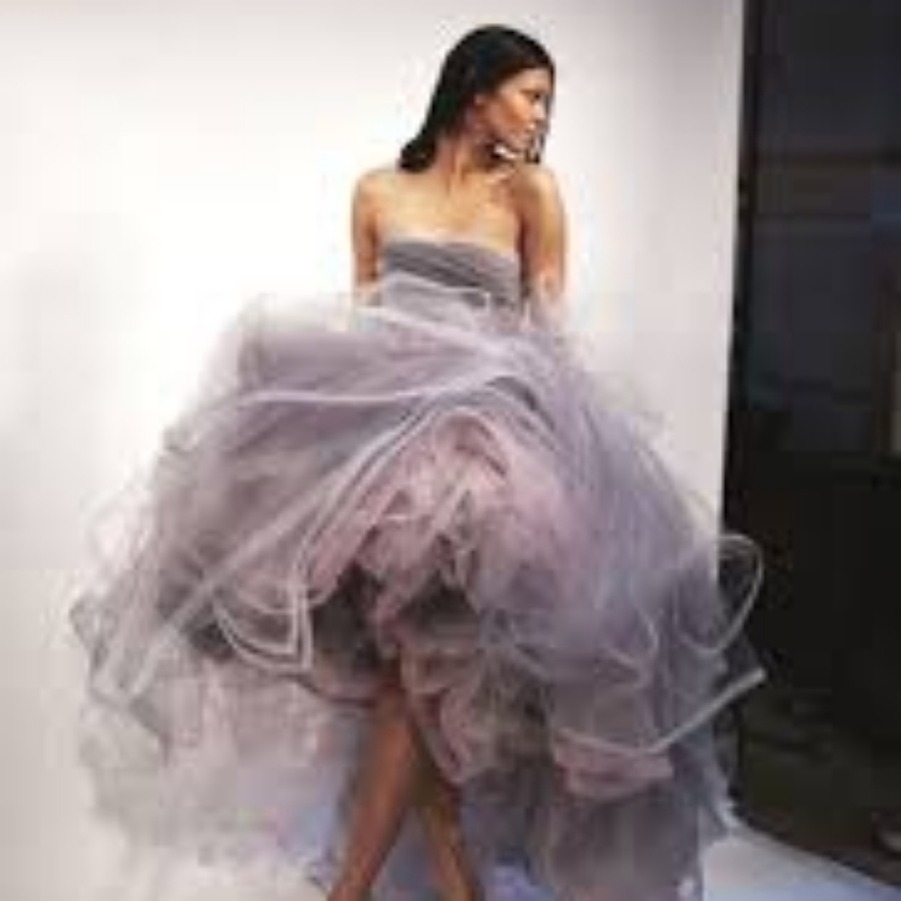 $12,990 OSCAR DE LA RENTA CLOUD BLUE TULLE RUNWAY GOWN US 2 S